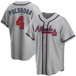 Biff Pocoroba Atlanta Braves Women's Navy Roster Name & Number T