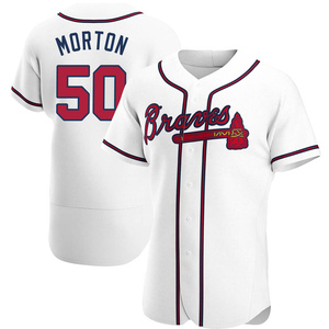 Charlie Morton Men's Atlanta Braves Alternate Jersey - Cream Replica