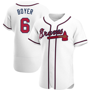 Clete Boyer Atlanta Braves Women's Backer Slim Fit T-Shirt - Ash