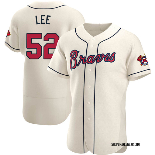 Dylan Lee Men's Atlanta Braves Alternate Jersey - Red Authentic