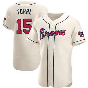 Joe Torre Men's Atlanta Braves Home Jersey - White Replica