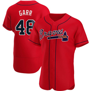 Ralph Garr Atlanta Braves Men's Navy Backer T-Shirt 