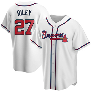 Austin Riley Atlanta Braves Women's Navy Backer Slim Fit T-Shirt 