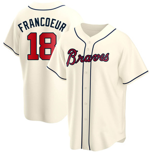 Jeff Francoeur Atlanta Braves Women's Backer Slim Fit T-Shirt - Ash