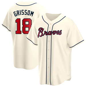 Vaughn Grissom Atlanta Braves Women's Navy Roster Name & Number T-Shirt 