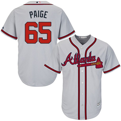 Satchel Paige Youth Atlanta Braves Home Jersey - White Replica